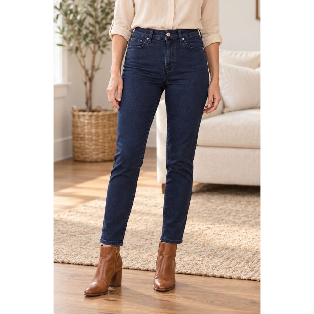 Joe's Jeans Deep Indigo High Rise Skinny Jeans